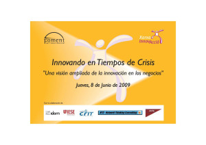 FOMENT DEL TREBALL INNOVANDO EN TIEMPOS DE CRISIS 2009 06 08
